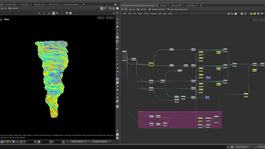 Tornado shape created in POP