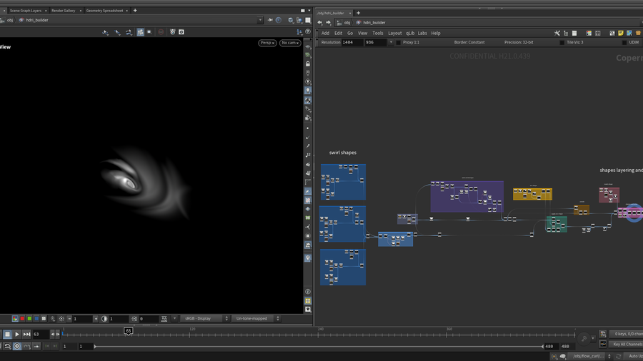 HDRI built in Copernicus