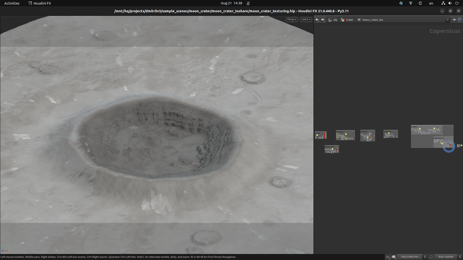 Creating height details and color texture in COPs