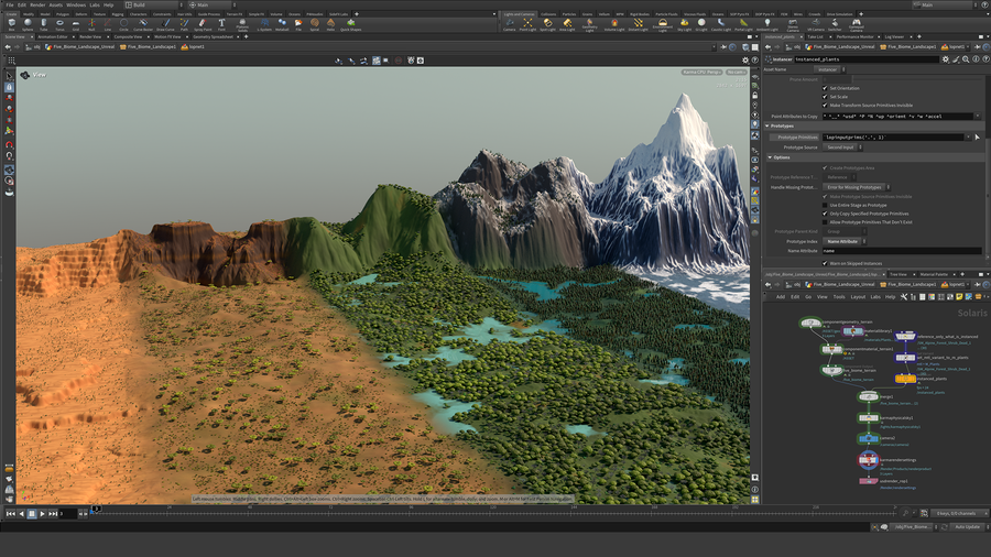 Integrate Biomes into a Solaris/Karma scene