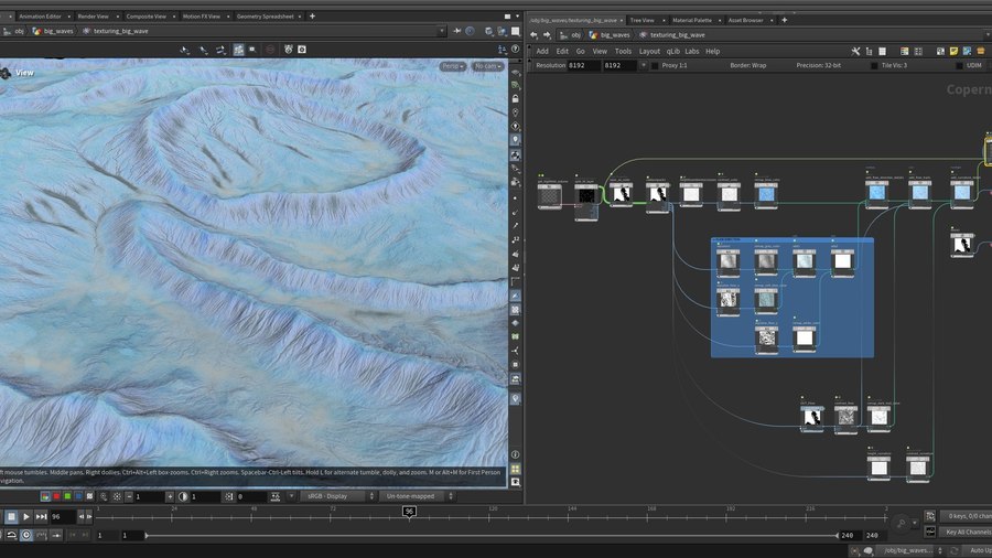 Copernicus setup to generate heighfield texture