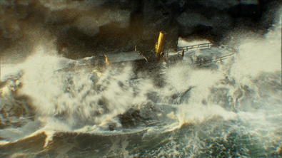 Ghost Ship Crashing Wave