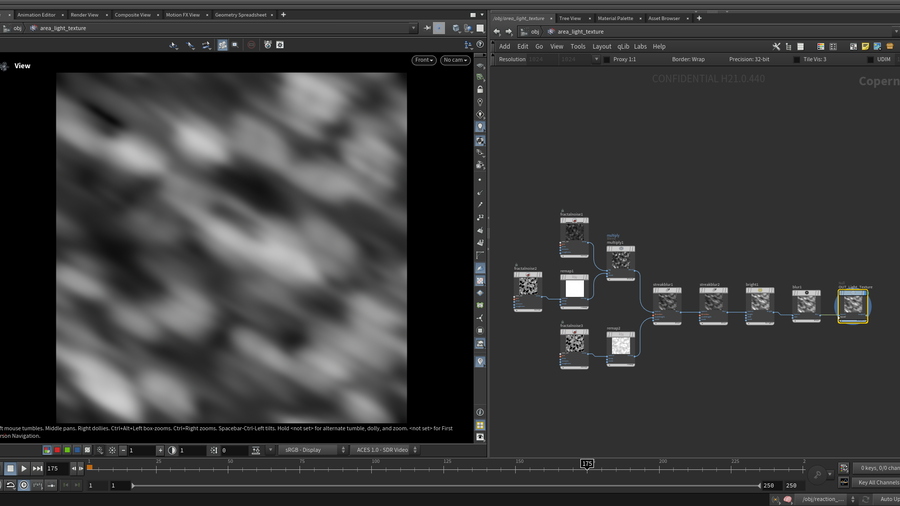 Building custom area light texture in Copernicus