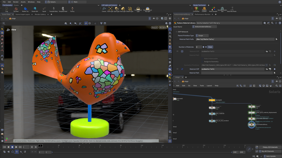 Texture Material Library with Paint 3D COP