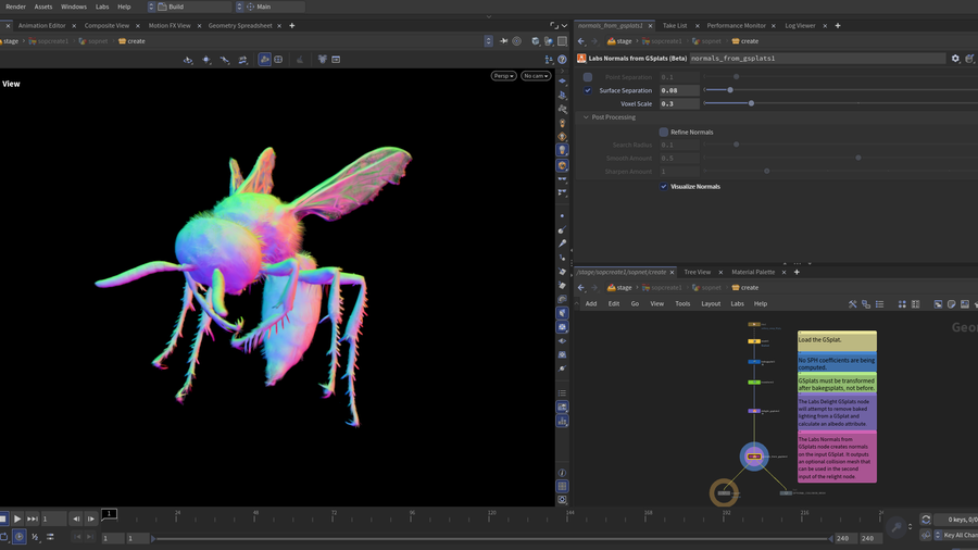 Normal preview of the Wasp GSplat