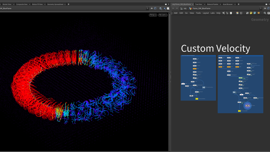 Custom velocity for ignition fire burst