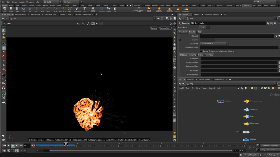 Basic lighting and rendering setup is included.
