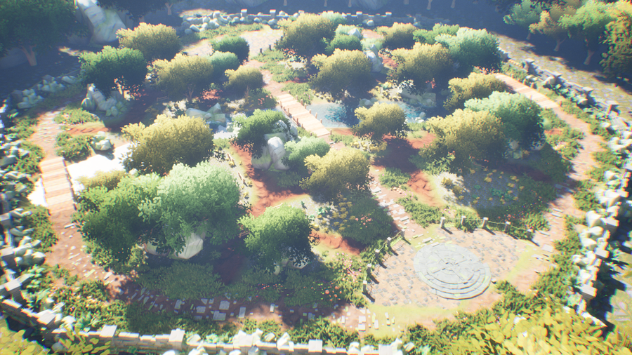 Showcases the layout design of a MOBA map