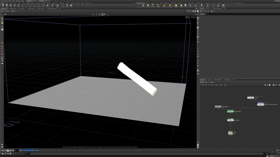 FLIP simulation with adaptive viscosities