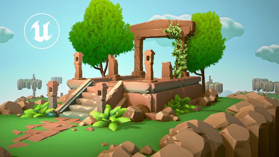 The procedural tools in this starter kit can be used to generate game art for your levels.