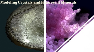 Modeling Crystals and Fluorescent Minerals