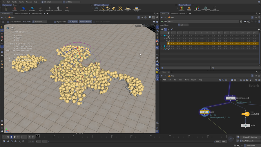 Physics mode now works on pointinstancer instances within the edit state.