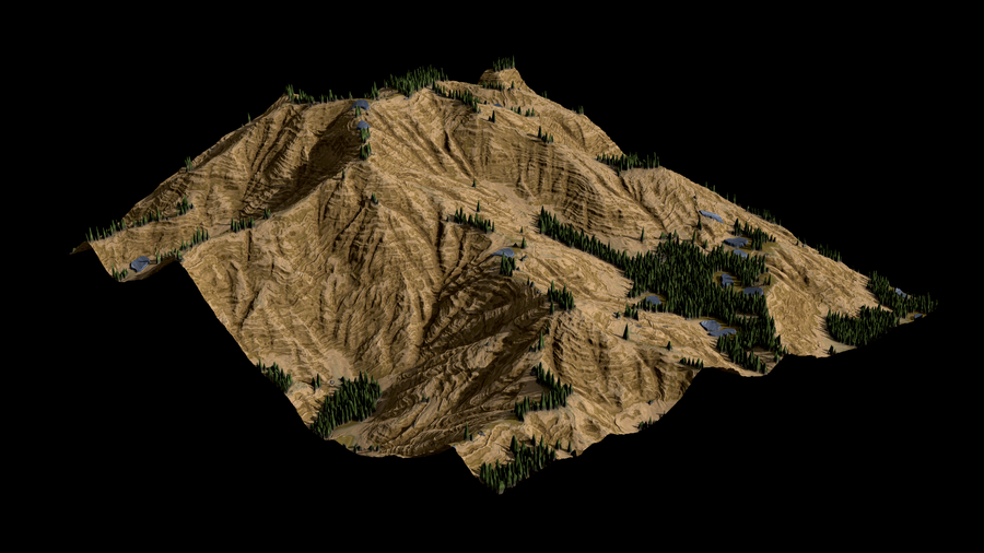 Stylized Cliff