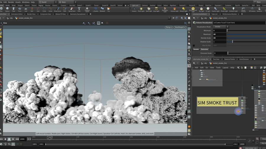 Using the new sparse solver for the smoke simulation