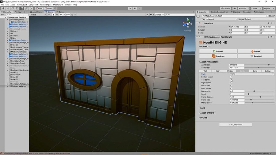 This tool creates walls with windows and doors. You have control over the size of the wall and the placements of the elements. You can also bend the wall and change its look using a border which you can shape using a ramp.