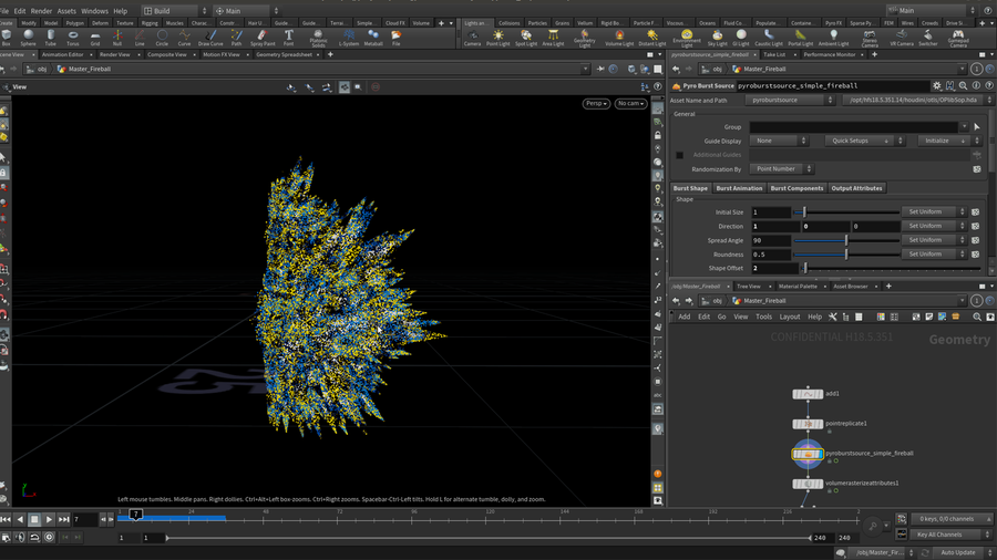 Generate burst source using the new pyro burst tool.