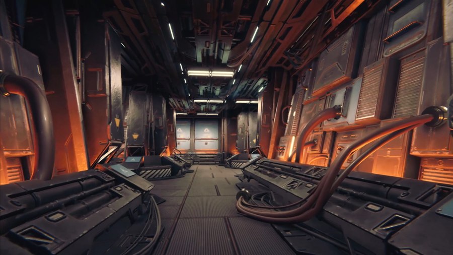 This asset even creates props such as crates and doors that open and close to create a full level experience.