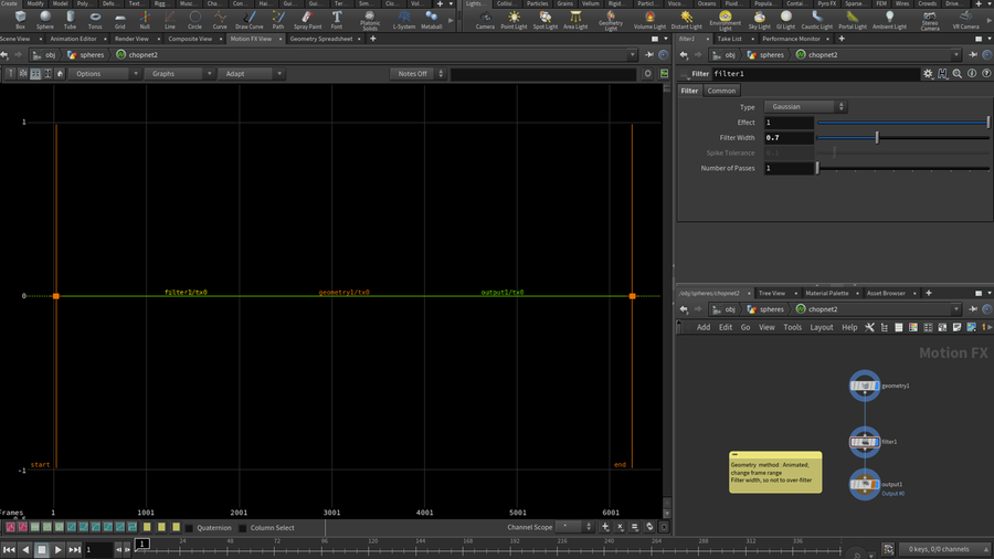 When you have chosen your finished simulation, you can filter jittery objects using CHOPS.
