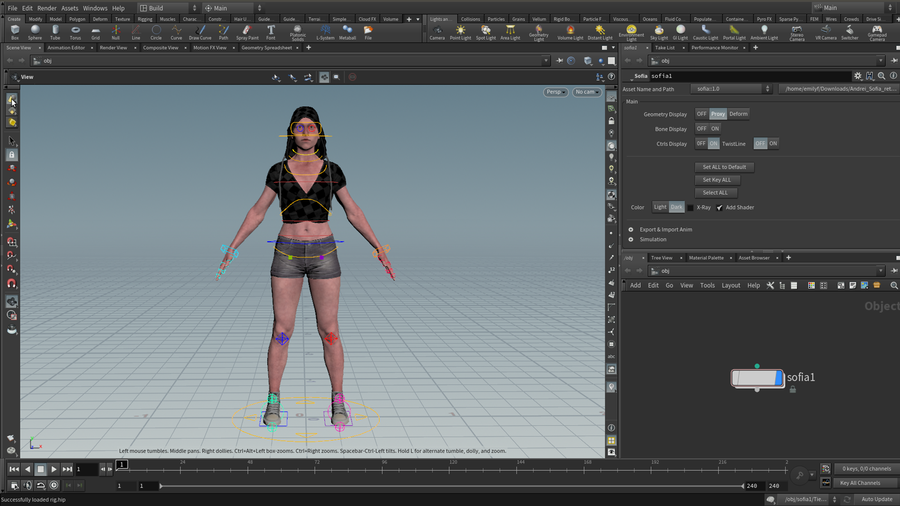 Full textured body rig.