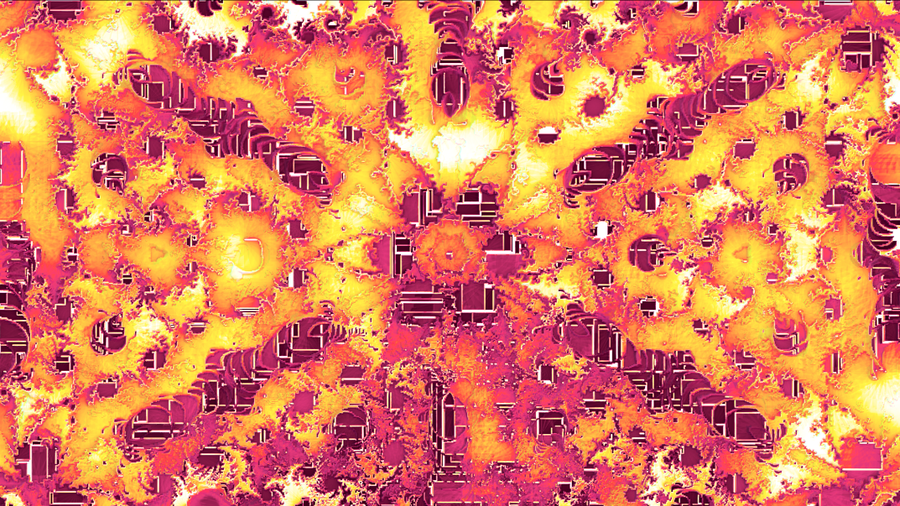 A simulated pattern