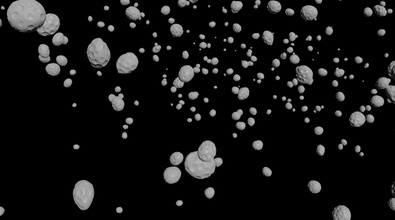 Scattering Randomized Geometry Over Terrain