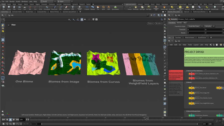 Biome Region Assign - Biome regions can be defined from an image, from curves, or from HeightField Layers.