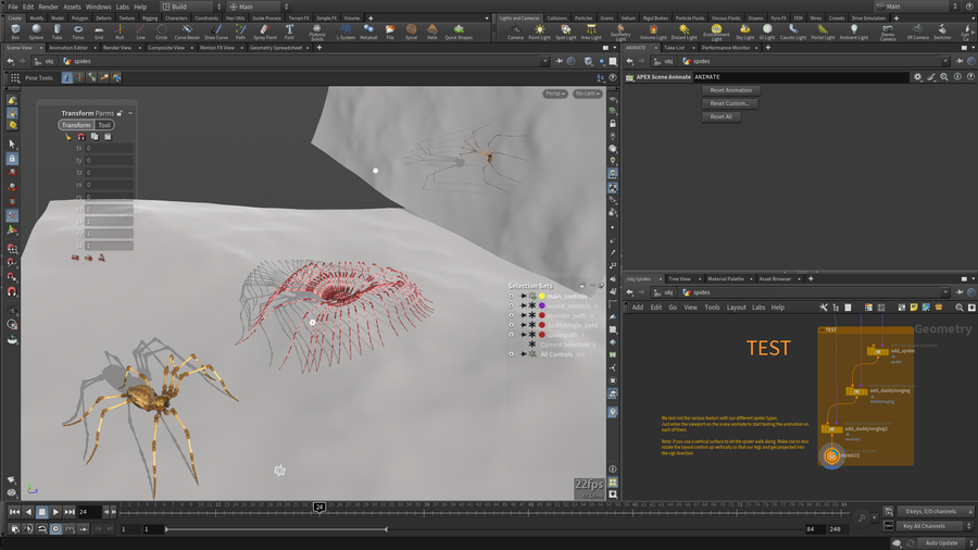 The APEX Animate node for setting keyframes