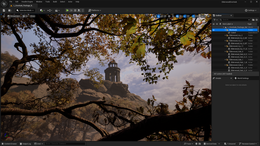 The baked out Elderwood level