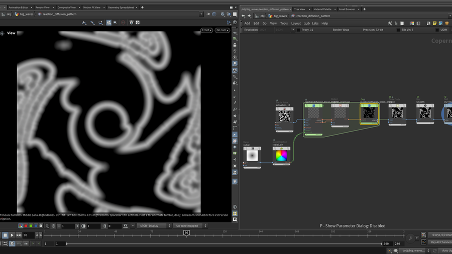 Control reaction-diffusion direction
