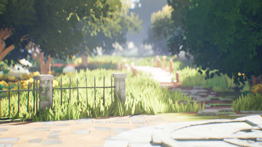 More pretty shots of the 3d art assets generated from Houdini