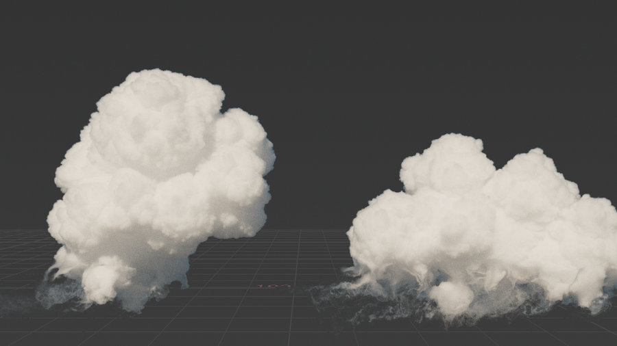 Karma XPU render of the clouds