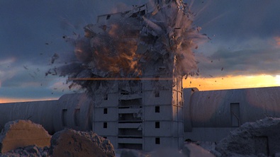 Dramatic Building Destruction