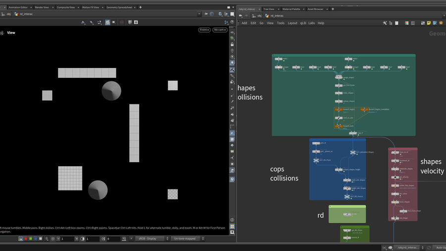 Collision geometry and animation