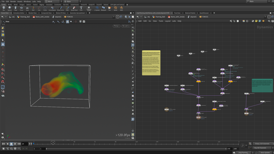 Preview of the additional needed dop setup.