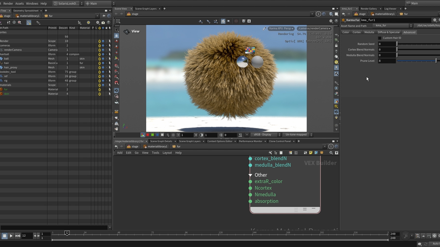 Learn how to set up the Fur Materials