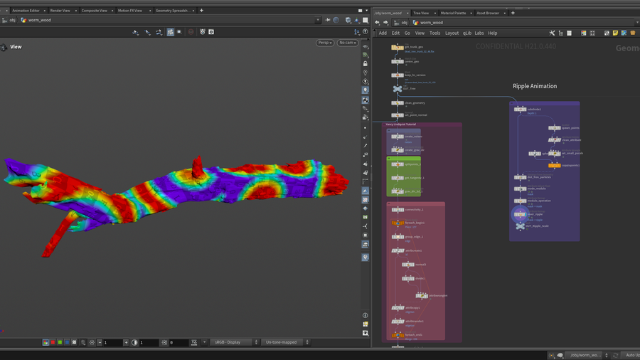 Use procedural animated SOPs attribute in 2D simulation