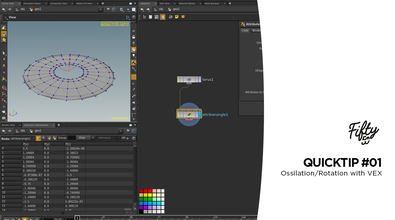 Houdini Quicktip #01- Ossilation/Rotation with VEX