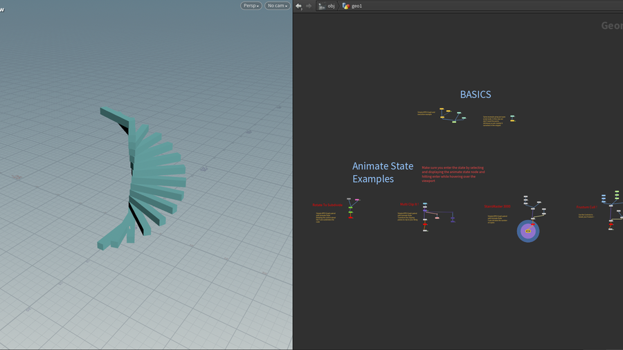 Overview of the different examples