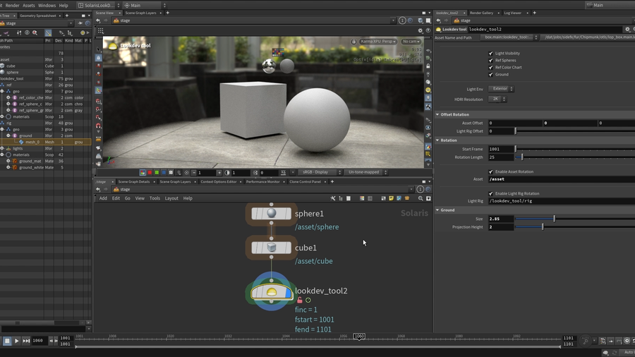 Lookdev Tool included with Lesson
