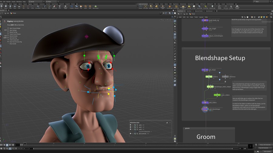 Easy to set up blendshape component that supports custom sliders that can deform with your rig.