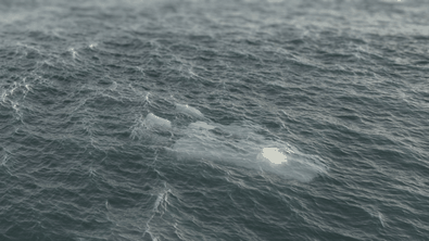 Ocean with scattered geo-light