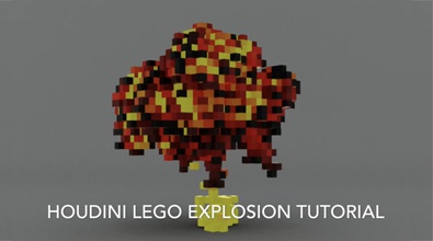 Lego Explosion Based on Pyro Sim