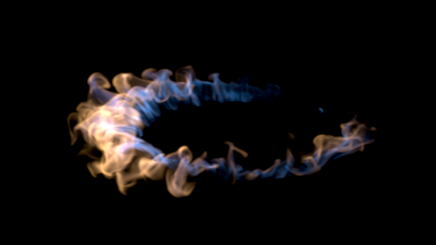 Fire simulation volume