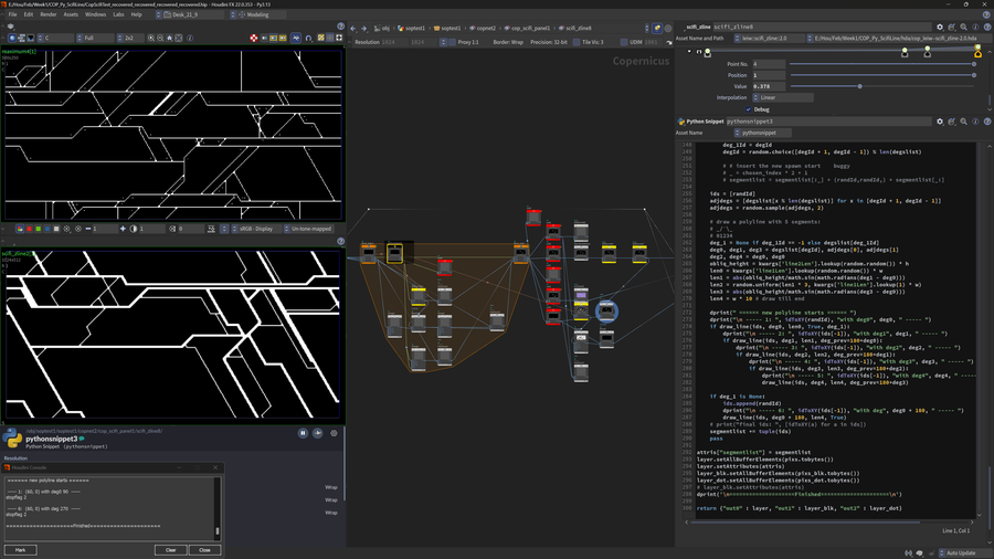 main python lines drawing