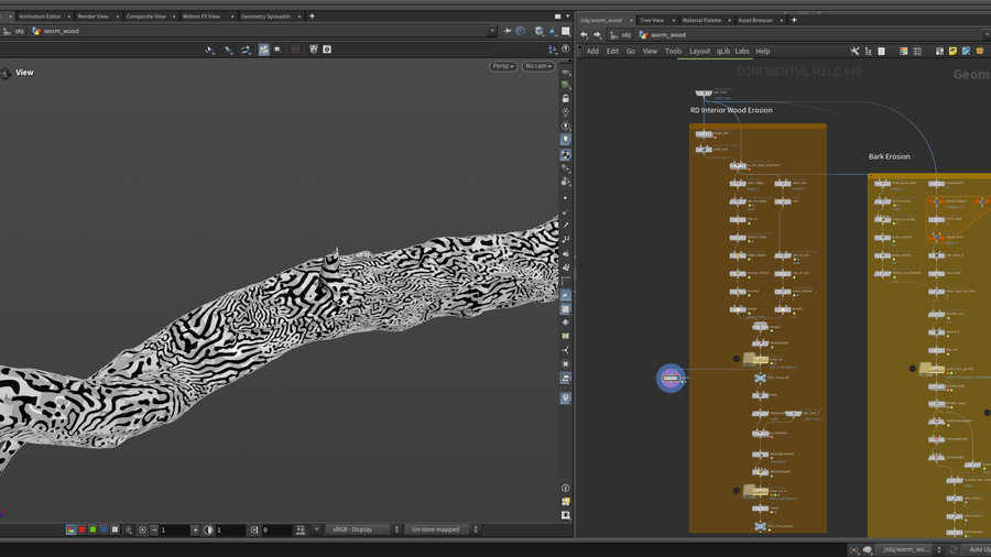 Editing 3D Surface using animated COPs layer