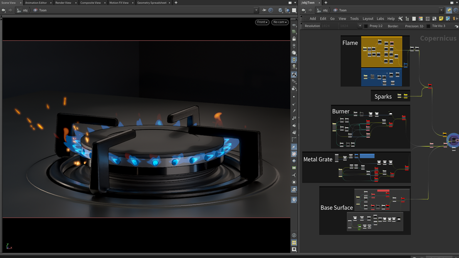 Toon Shading COPs Network