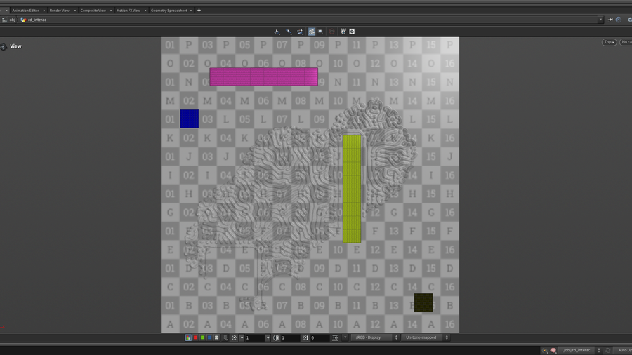 Reaction diffusion extruded