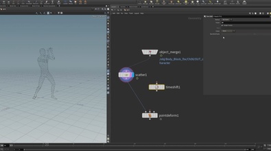 Points Stick to Anim with Houdini