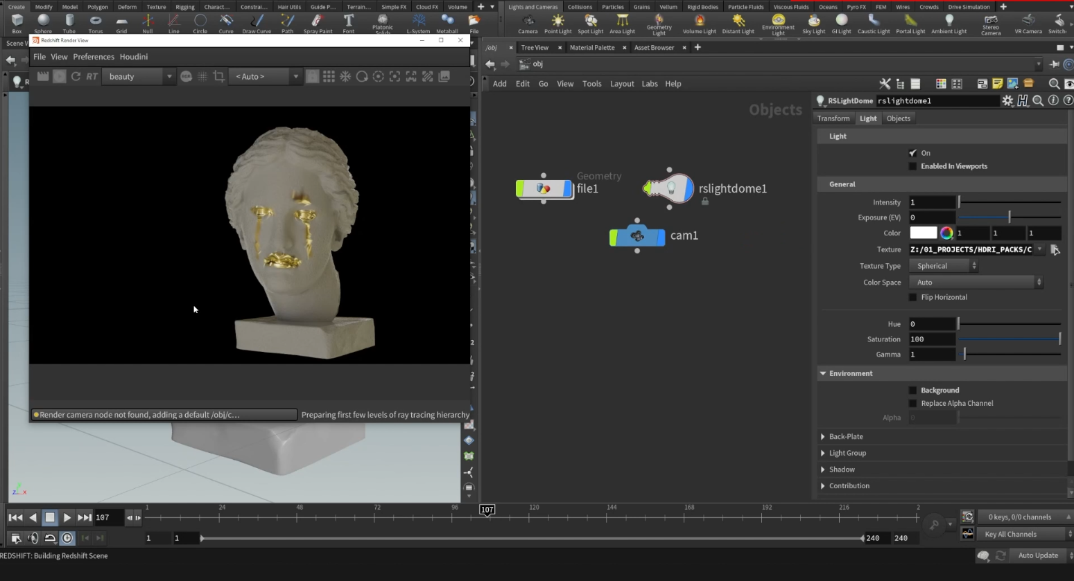 Custom Mattes with Redshift SideFX