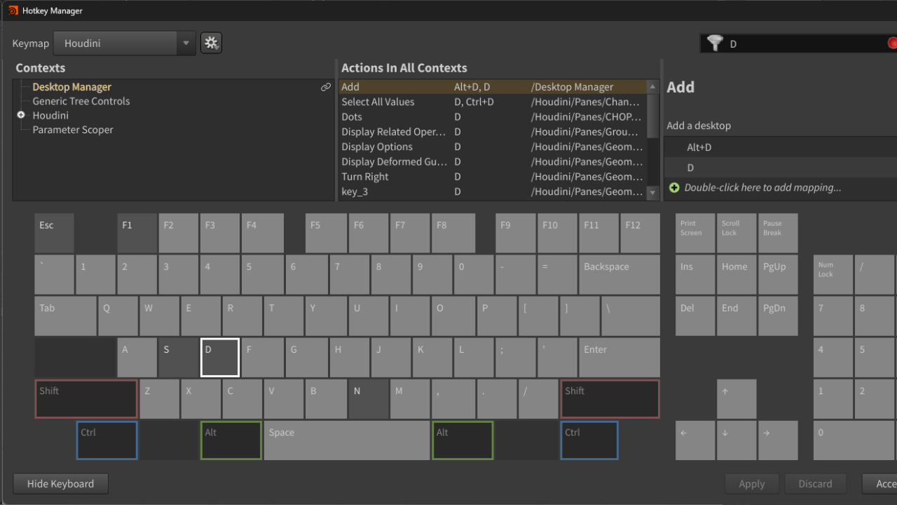 The Hotkey Manager | SideFX